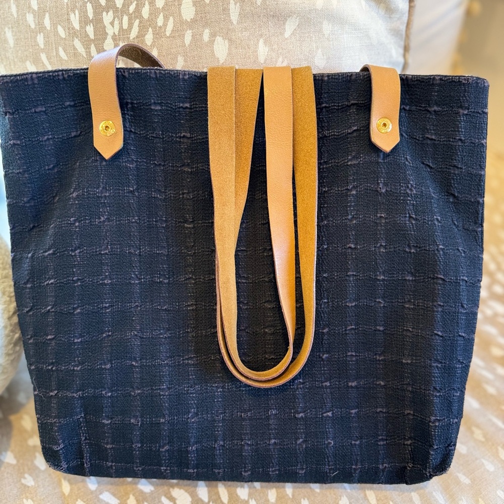Hermes Long Double Strap 2 Way Canvas Tote - Picture 1 of 10
